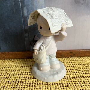 Enesco Cream and White Child Sculpture